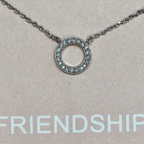 Silver Friendship Fashion Jewelry Necklace - Picture 3 of 3